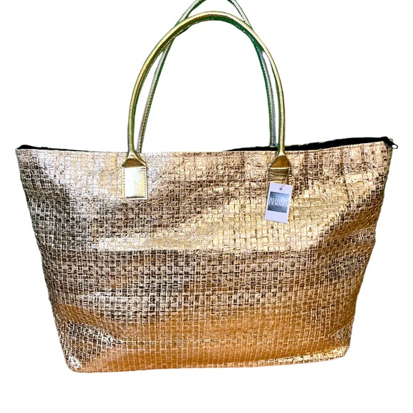 NWT Bijoux Terner gold & black bag - Picture 2 of 4